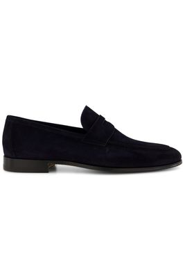 Magnanni Instappers Magnanni  donkerblauw leer