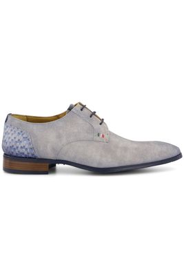 Giorgio Giorgio nette schoenen grijs effen leer met donkerblauwe details