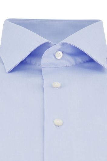 Modern fit Eterna overhemd mouwlengte 7 lichtblauw katoen