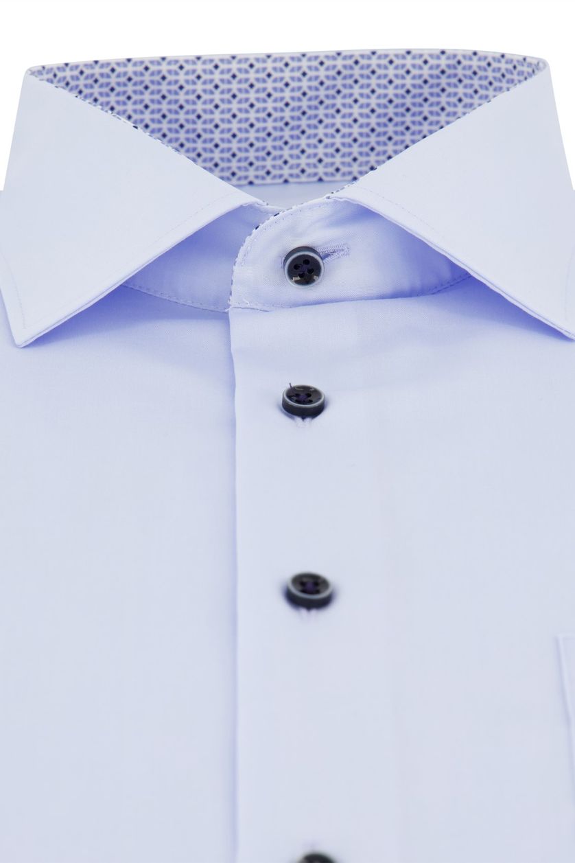 Eterna overhemd met borstzak lichtblauw comfort fit