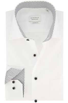Eterna Eterna overhemd wit comfort fit strijkvrij
