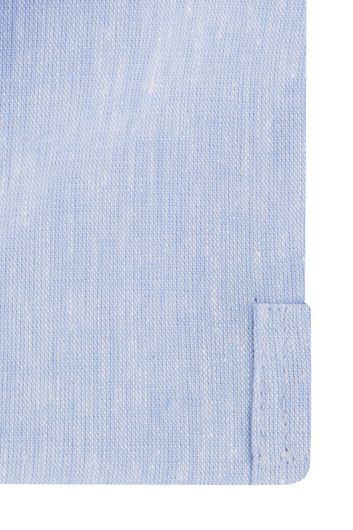 Eden Valley overhemd korte mouw lichtblauw linnen