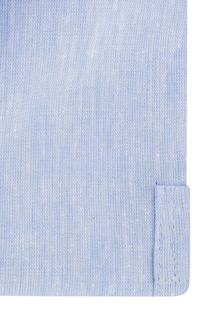 Eden Valley overhemd korte mouw wijde fit lichtblauw effen