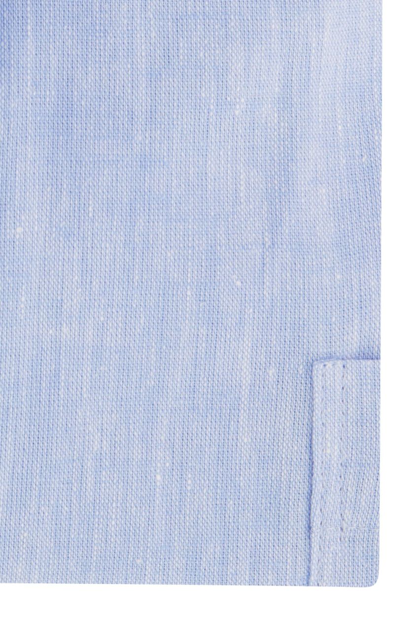 Eden Valley overhemd wijde fit lichtblauw linnen