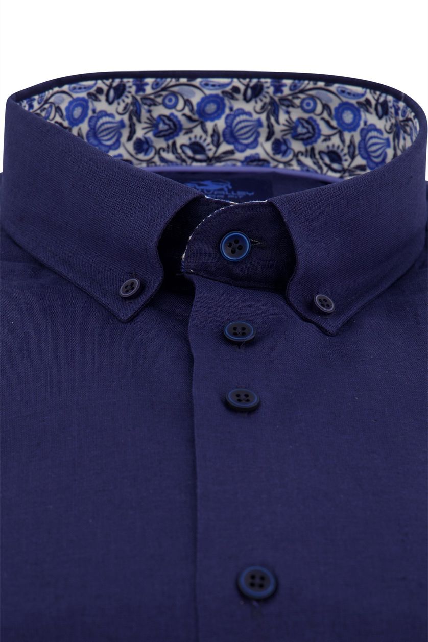 Eden Valley wijde fit overhemd donkerblauw