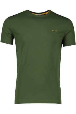 Gant Gant t-shirt groen effen katoen