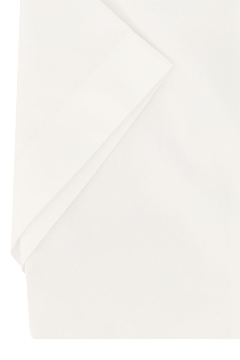 katoenen Gant overhemd korte mouw effen wit normale fit