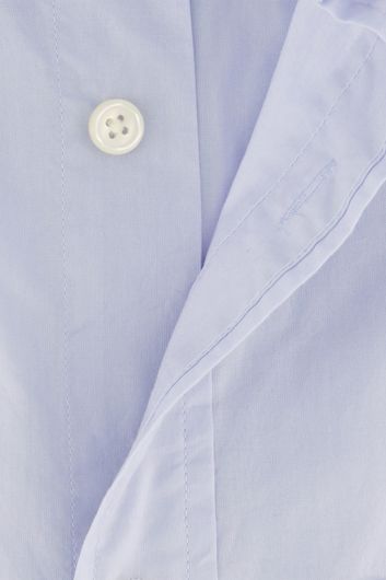 Gant overhemd korte mouw normale fit effen lichtblauw katoen