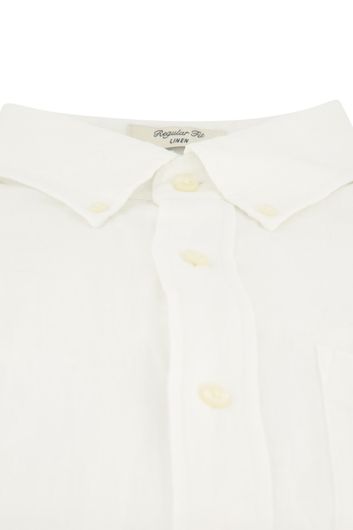 Gant overhemd regular fit wit linnen