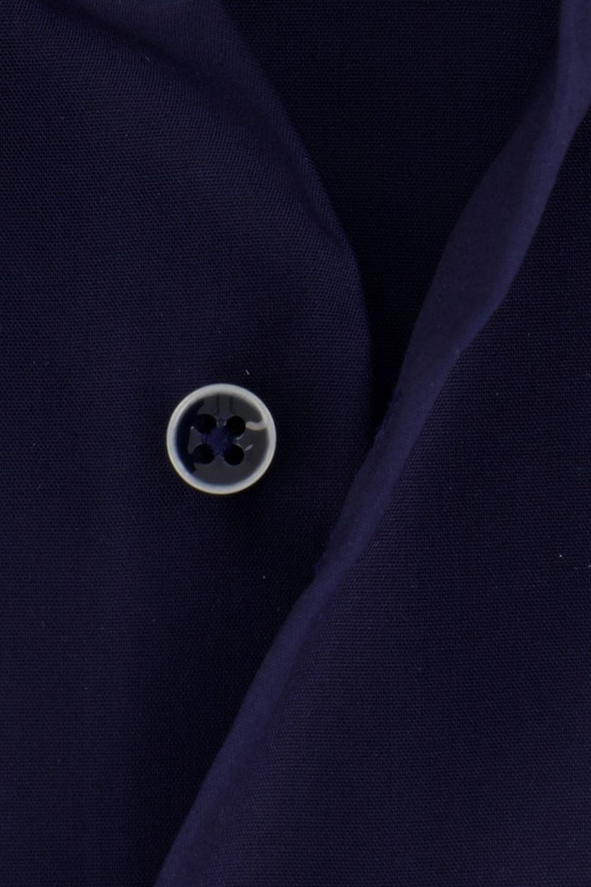 Eterna overhemd donkerblauw modern fit strijkvrij