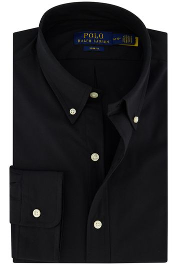 Polo Ralph Lauren zwart overhemd slim fit katoen