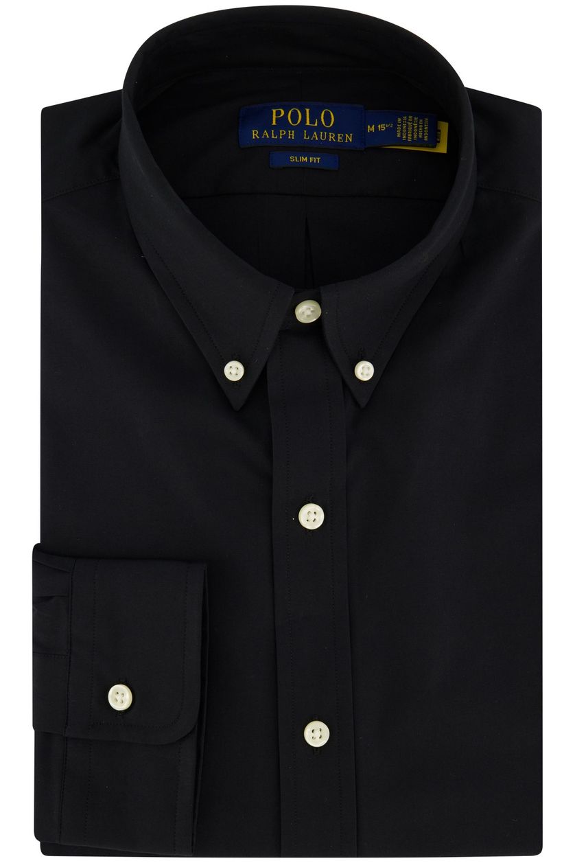 Polo Ralph Lauren slim fit overhemd katoen zwart