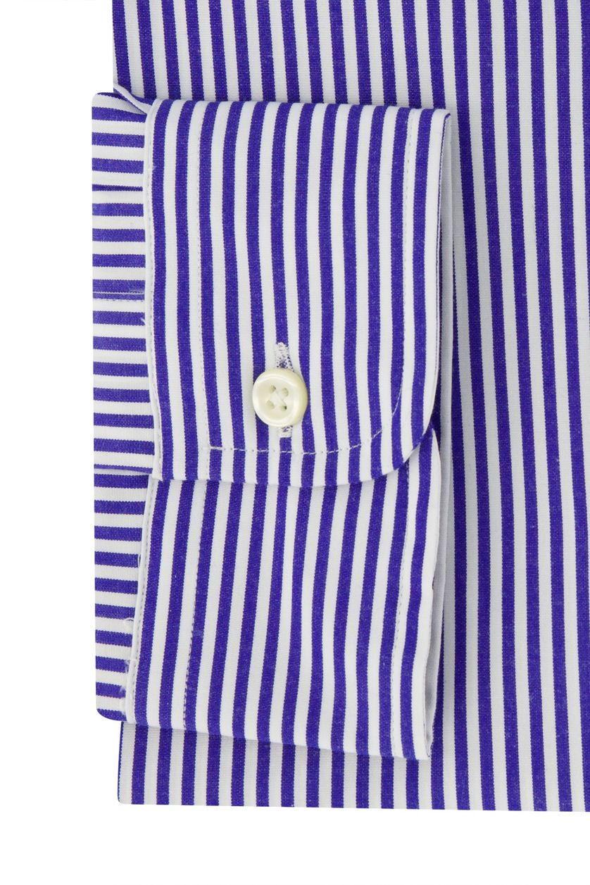 Gestreept Polo Ralph Lauren overhemd custom fit blauw wit