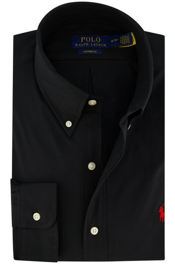 Polo Ralph Lauren overhemd zwart custom fit