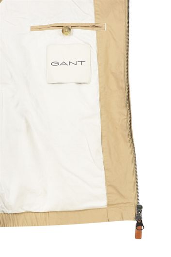 Gant zomerjas beige wind cheater normale fit katoen