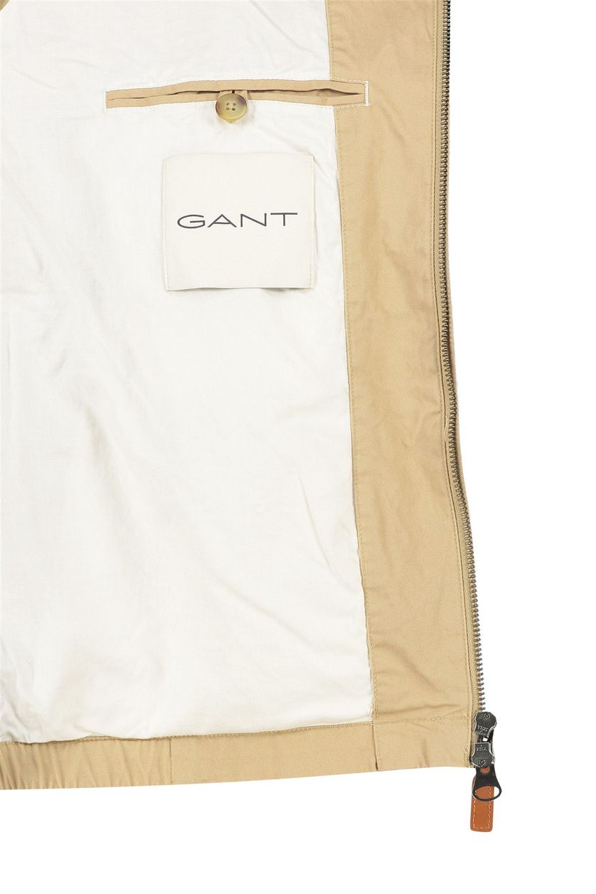 Gant zomerjas wind cheater beige normale fit katoen