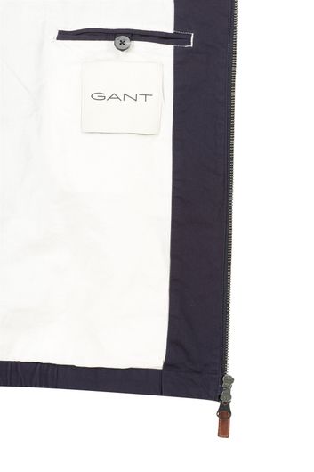 Gant zomerjas donkerblauw normale fit katoen wind cheater