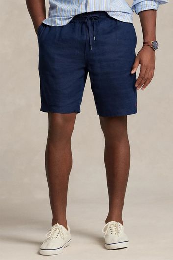 Big & Tall Polo Ralph Lauren korte broek blauw linnen