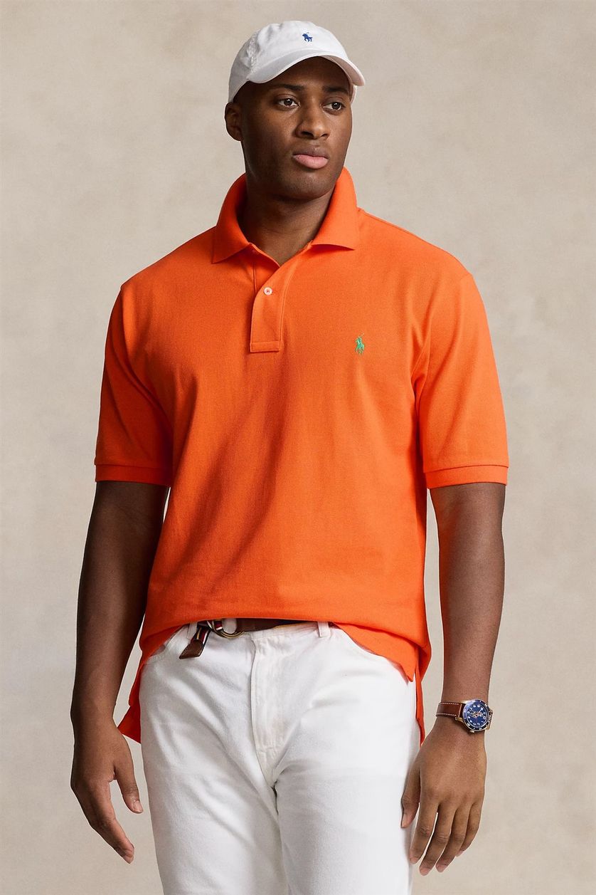 Big & Tall poloshirt Polo Ralph Lauren oranje 