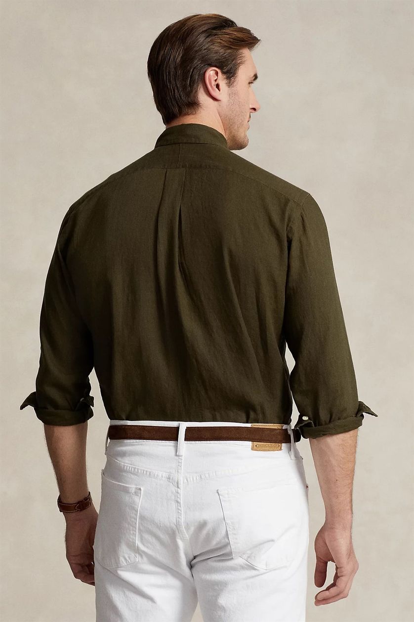 Polo Ralph Lauren Big & Tall overhemd linnen groen
