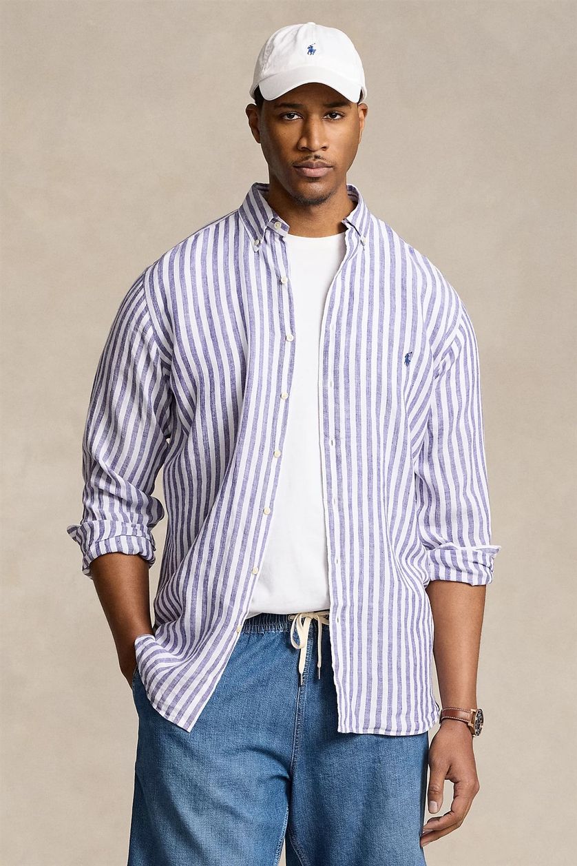 Big & Tall Polo Ralph Lauren overhemd gestreept linnen
