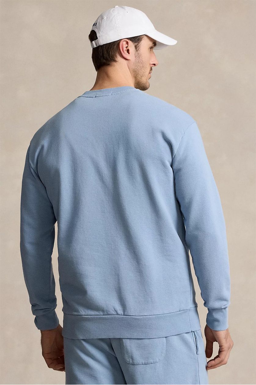Polo Ralph Lauren sweater effen blauw Big & Tall