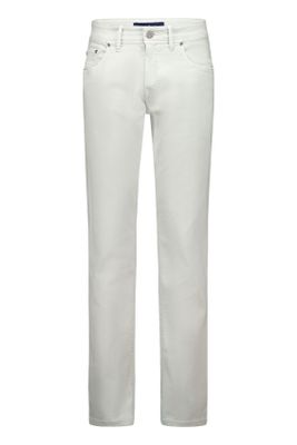 Gardeur Gardeur 5-pocket off white katoen slim fit