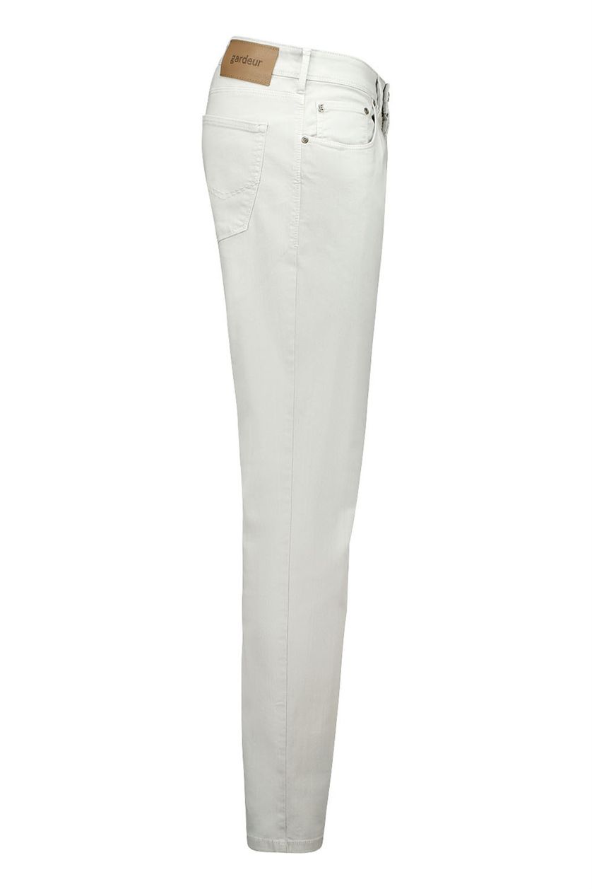 Gardeur off white slim fit 5-pocket slim fit katoen