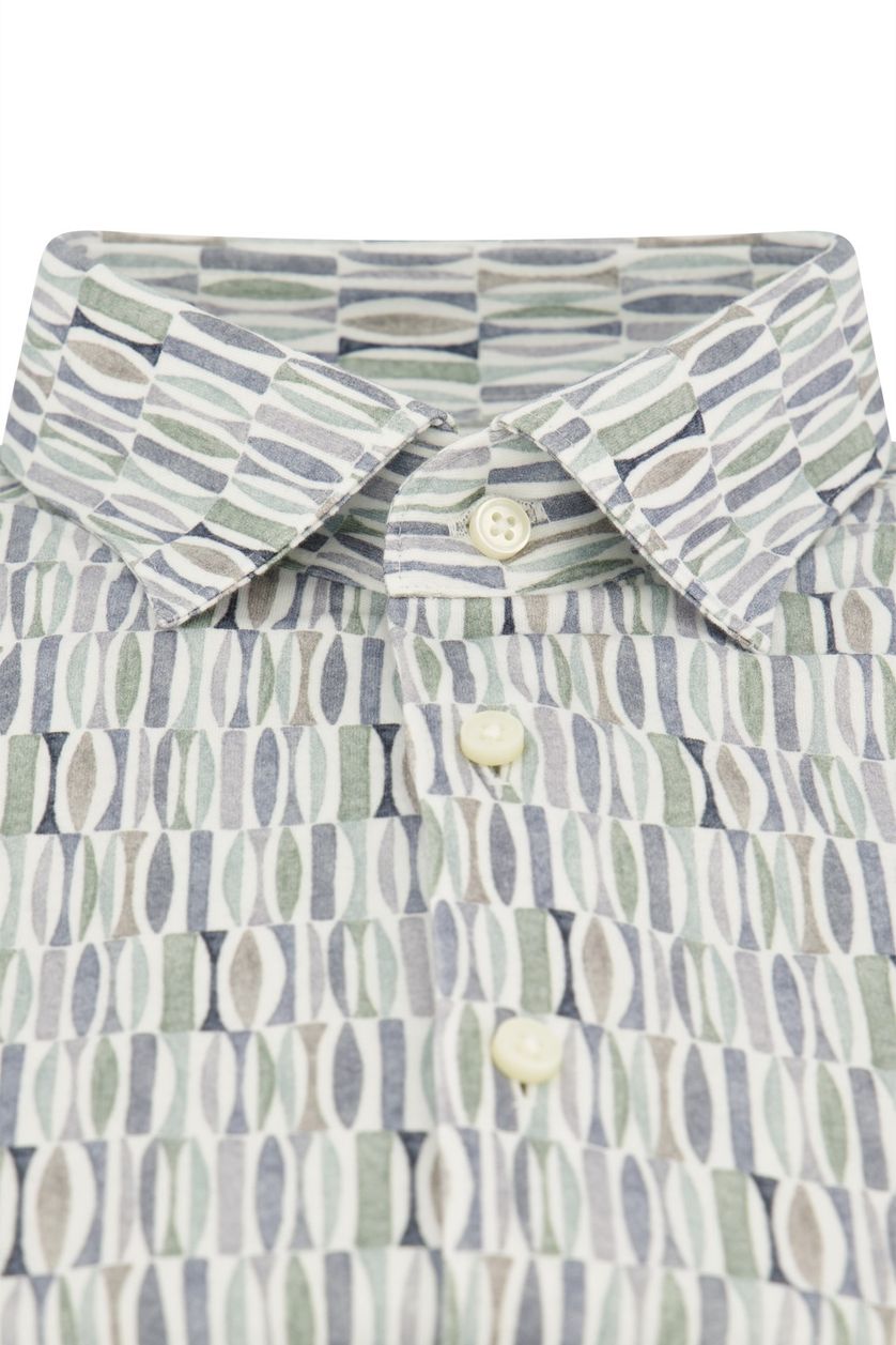 Desoto overhemd slim fit groen geprint