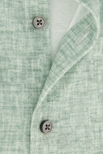 Desoto business overhemd slim fit groen gemêleerd katoen