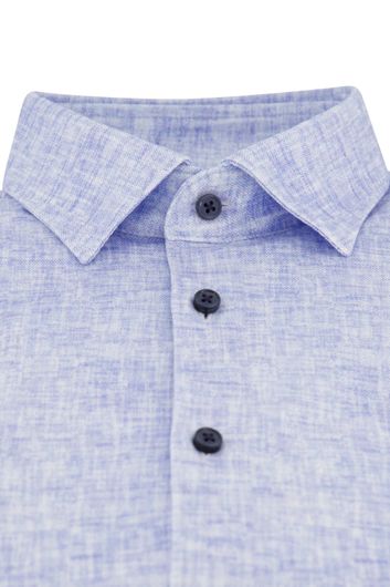 Desoto overhemd slim fit lichtblauw geprint