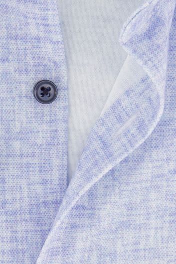 Desoto business overhemd slim fit lichtblauw geprint