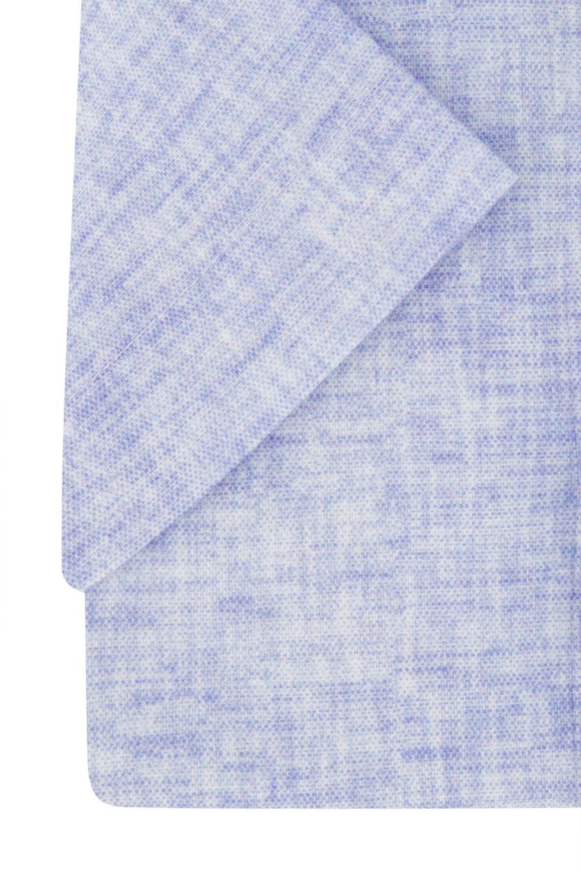 Desoto lichtblauw overhemd printje katoen