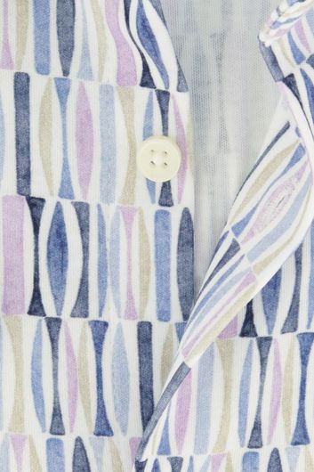 Desoto business overhemd slim fit paars geprint