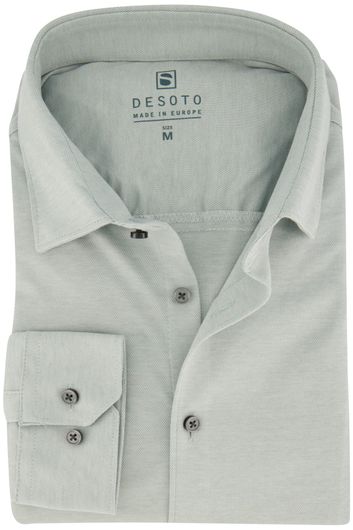 Desoto overhemd lichtgrijs katoen