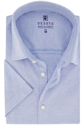 Desoto Desoto overhemd slim fit lichtblauw katoen