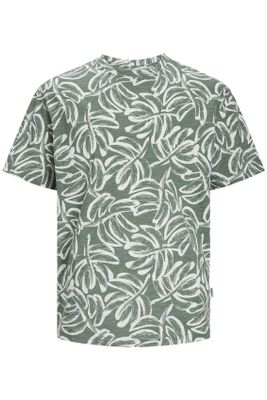 Jack & Jones Jack & Jones t-shirt groen geprint plus size ronde hals