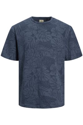Jack & Jones Donkerblauw geprint Jack & Jones Plus Size t-shirt