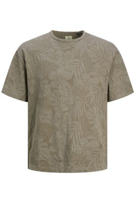 Jack & Jones Plus Size t-shirt Jack & Jones bruin met print Relaxed Fit