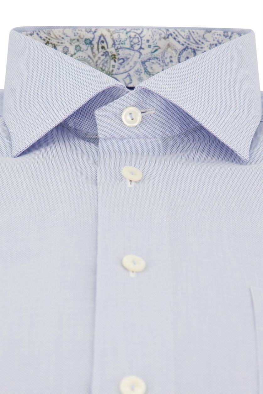 Eton business overhemd classic fit lichtblauw borstzak