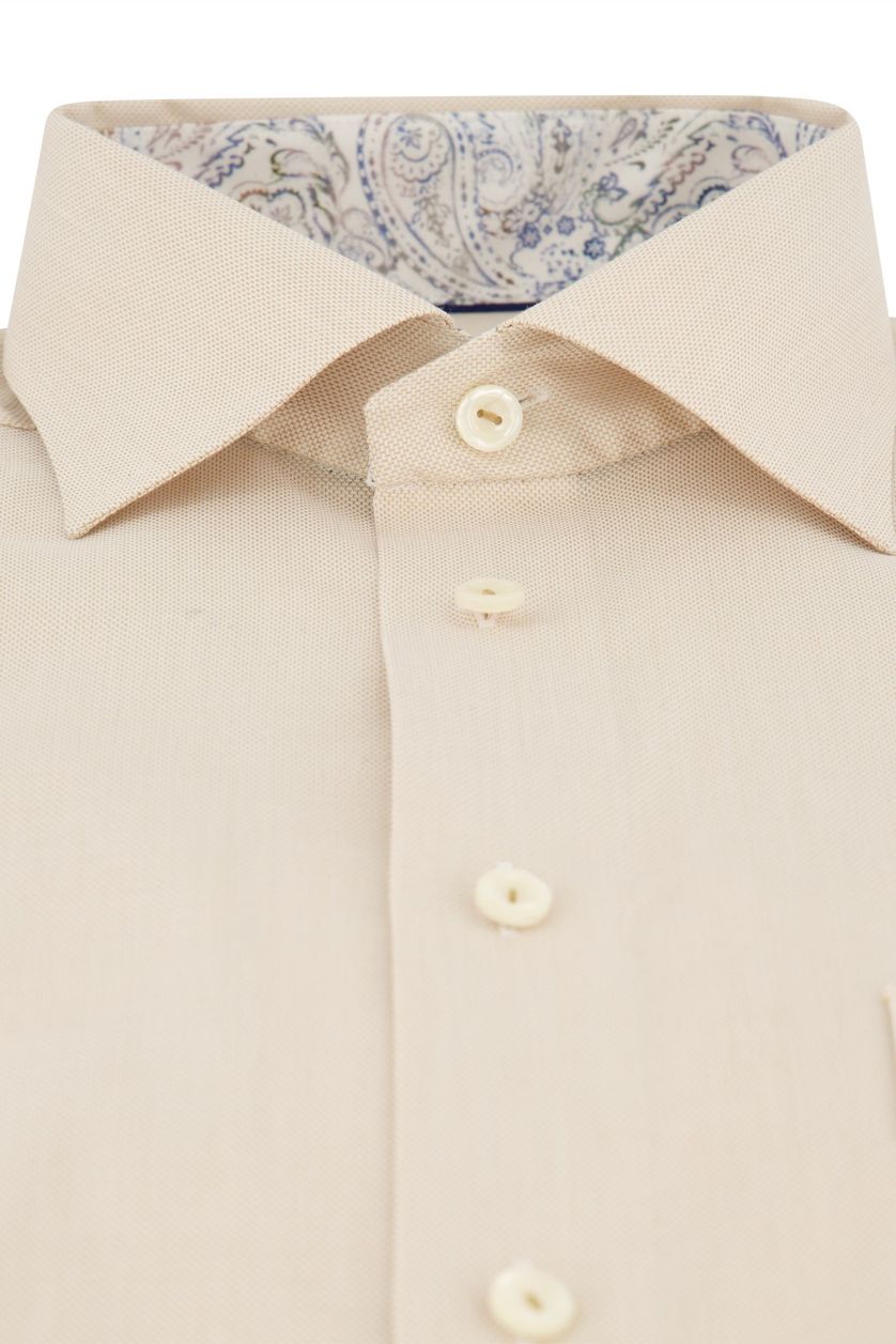 Eton classic overhemd lyocell beige