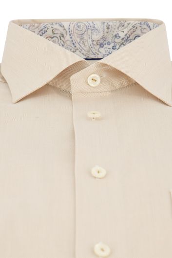 Eton overhemd beige lyocell classic