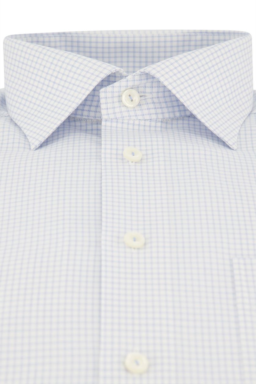 Eton classic fit overhemd wit geruit