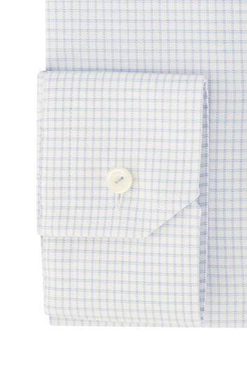 Eton business overhemd wijde fit wit geruit