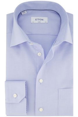 Eton Eton business overhemd normale fit lichtblauw effen katoen