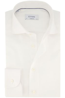 Eton Eton overhemd effen wit katoen normale fit