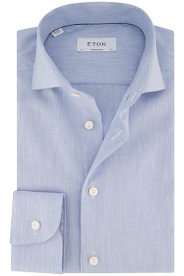 Eton Eton business overhemd normale fit lichtblauw effen katoen