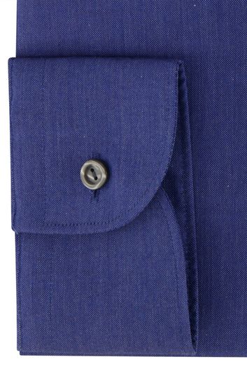 Eton business overhemd normale fit donkerblauw effen