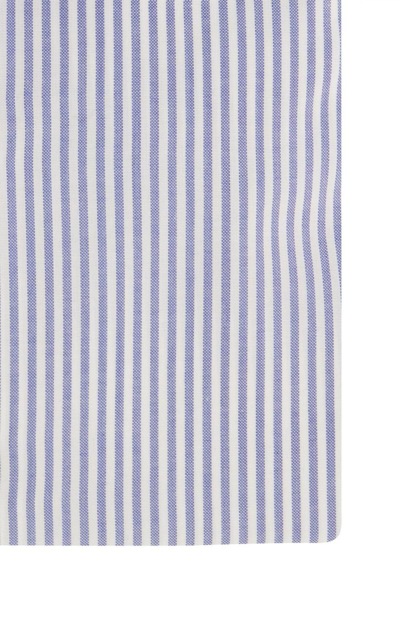 Eton overhemd normale fit katoen blauw gestreept