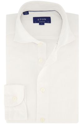 Eton Eton overhemd wit linnen normale fit